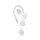 Akcesoria GSM i GPS CANYON Smart Tag OnTag 1 iOS Zestaw 4 szt. Biały CNE-4XPT01SW
